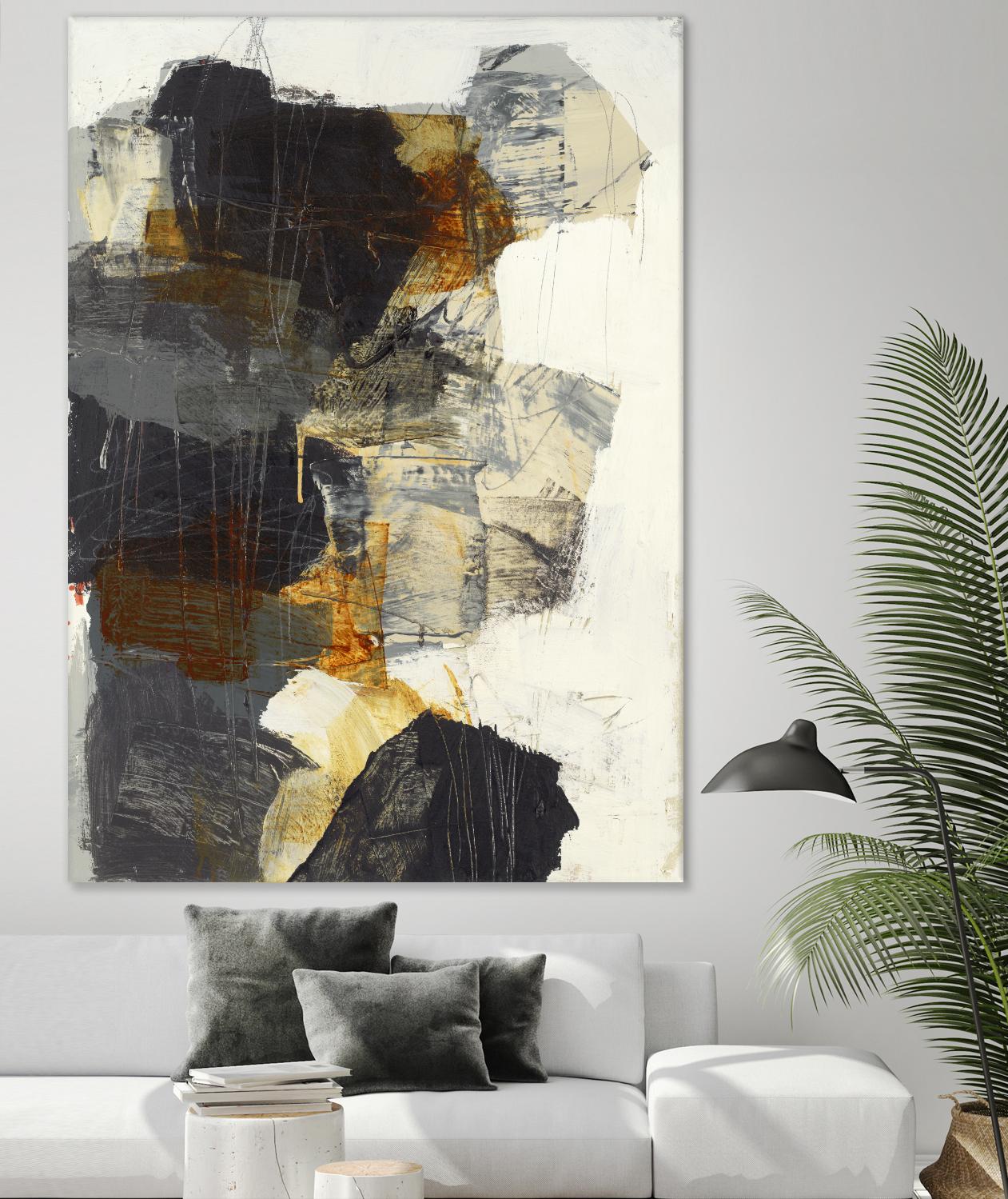 Monochrome Manta III by Brent Foreman on GIANT ART - grays abstract