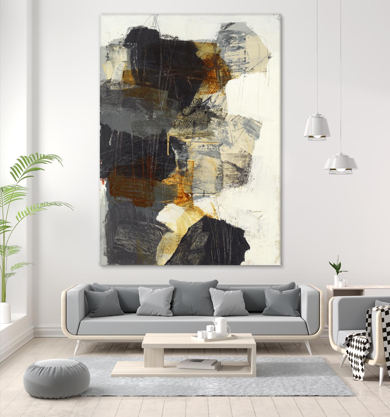 Monochrome Manta III by Brent Foreman on GIANT ART - grays abstract