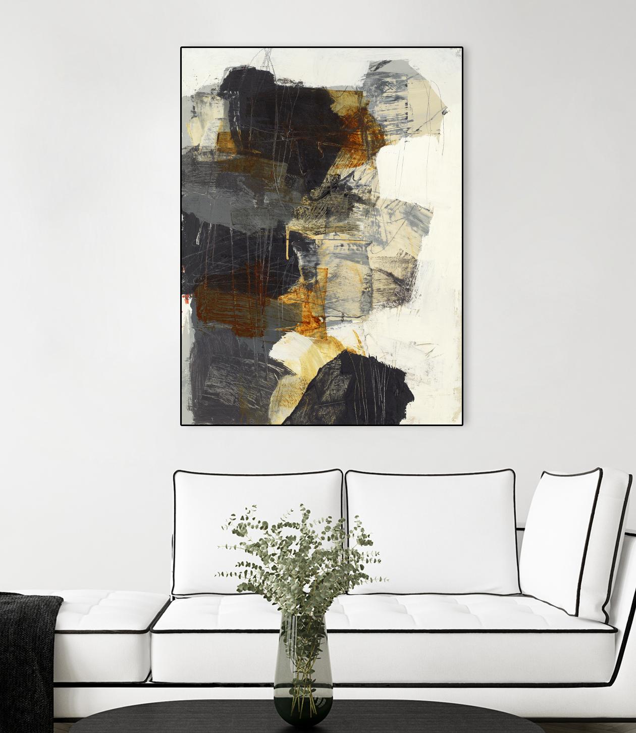 Monochrome Manta III by Brent Foreman on GIANT ART - grays abstract