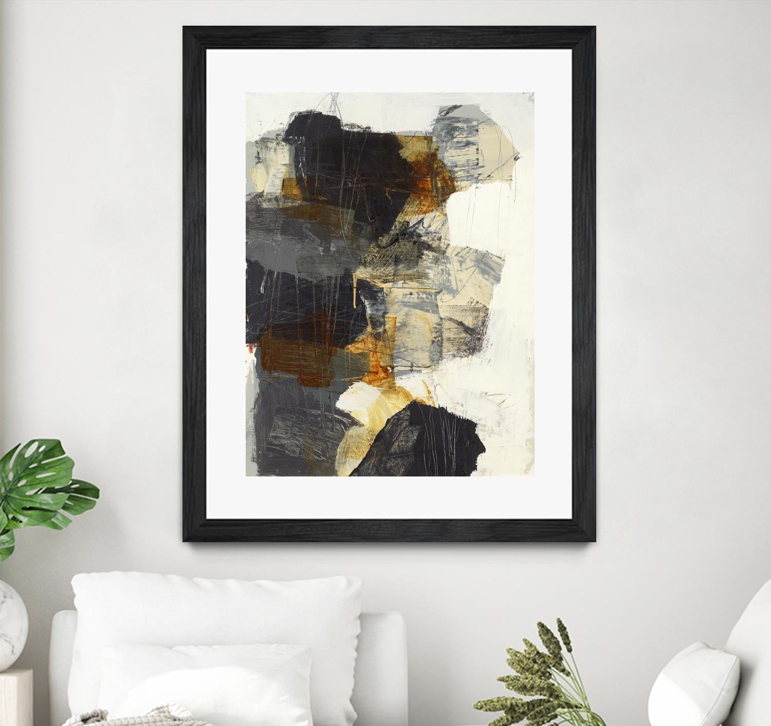 Monochrome Manta III by Brent Foreman on GIANT ART - grays abstract