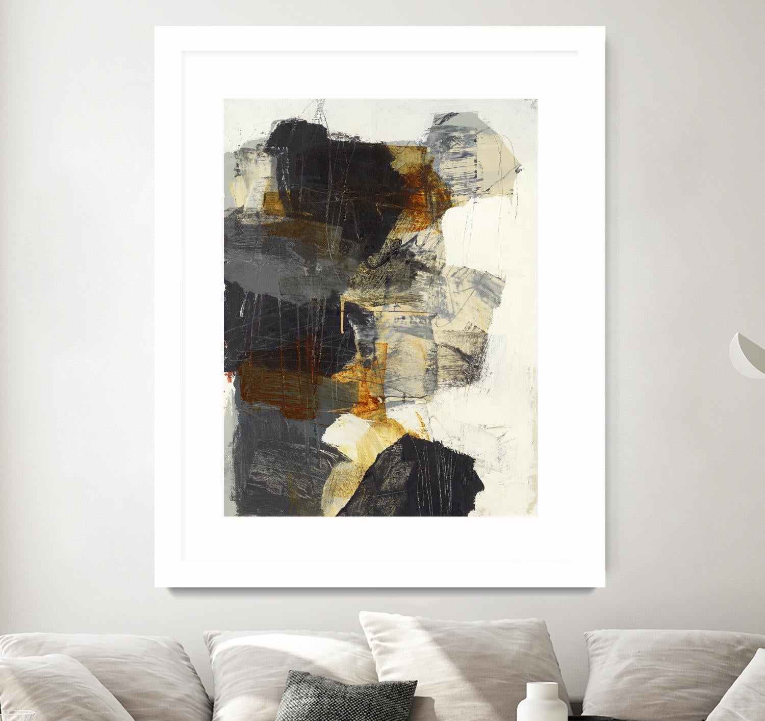 Monochrome Manta III by Brent Foreman on GIANT ART - grays abstract