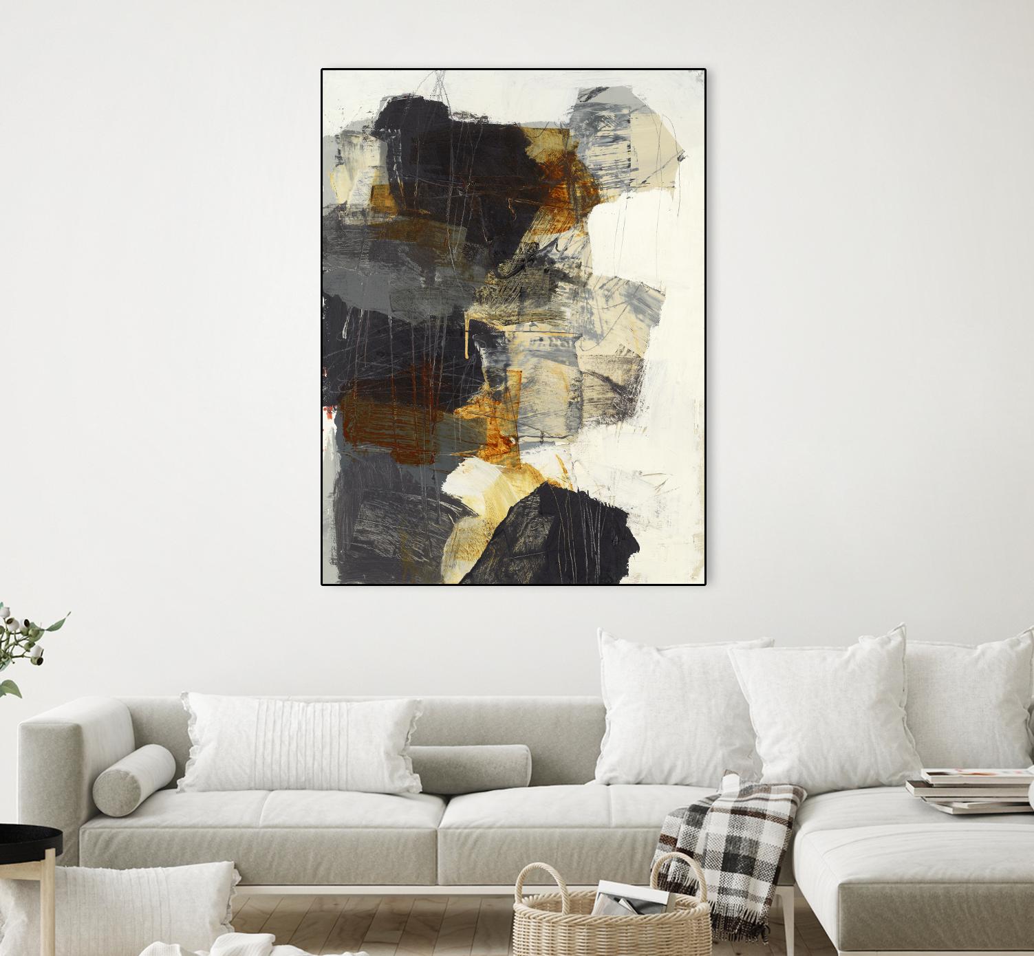 Monochrome Manta III by Brent Foreman on GIANT ART - grays abstract