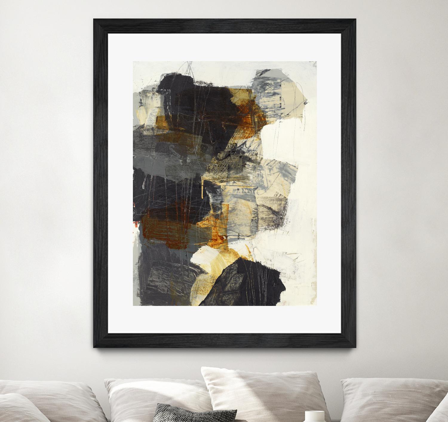 Monochrome Manta III by Brent Foreman on GIANT ART - grays abstract