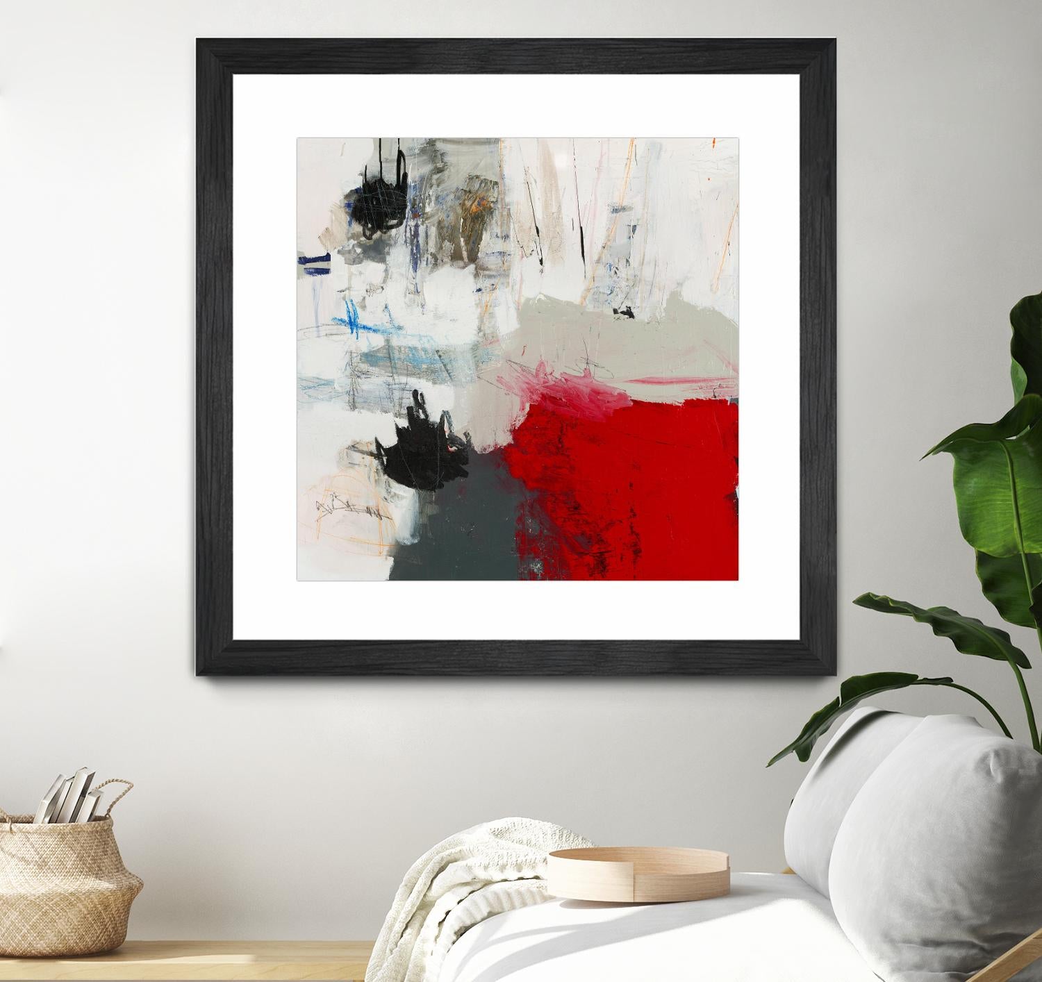 The Mountain Comes To You by Brent Foreman on GIANT ART - whites & creams abstract gray