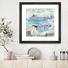 Continue The Narrative by Brent Foreman on GIANT ART - whites & creams abstract blue