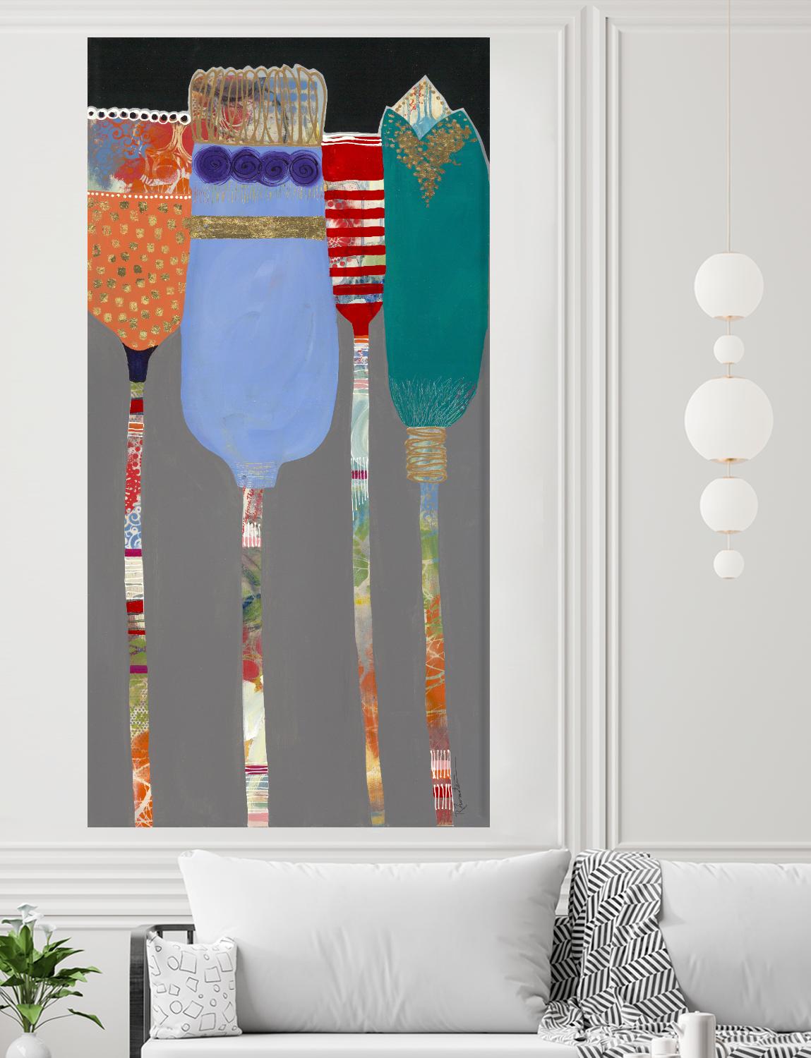 Tall Tulips by Ruth Fromstein on GIANT ART - abstracted florals
