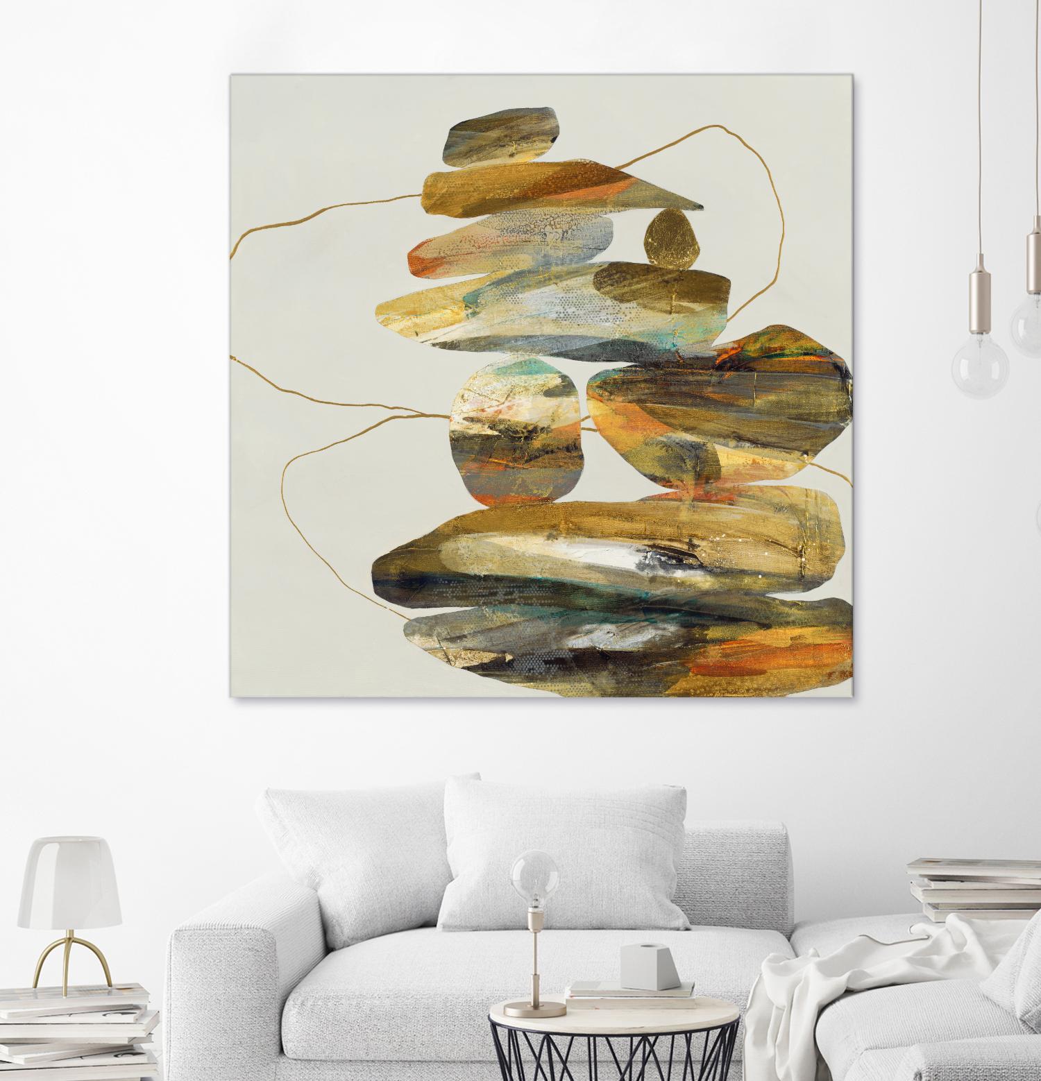 Standing Tall by Ruth Fromstein on GIANT ART - oranges organic shapes