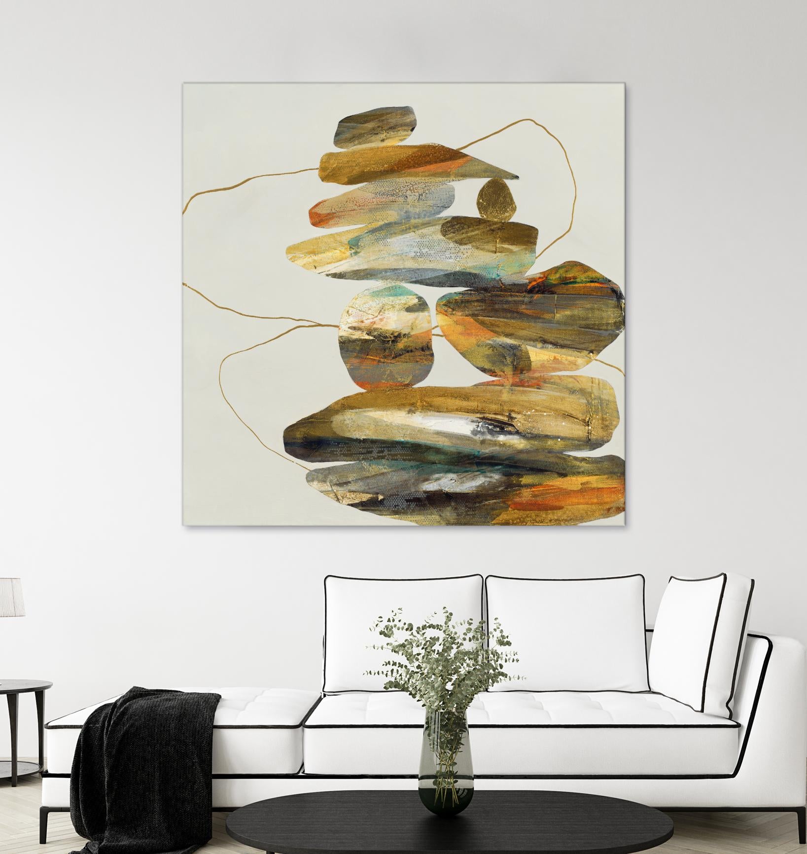 Standing Tall by Ruth Fromstein on GIANT ART - oranges organic shapes