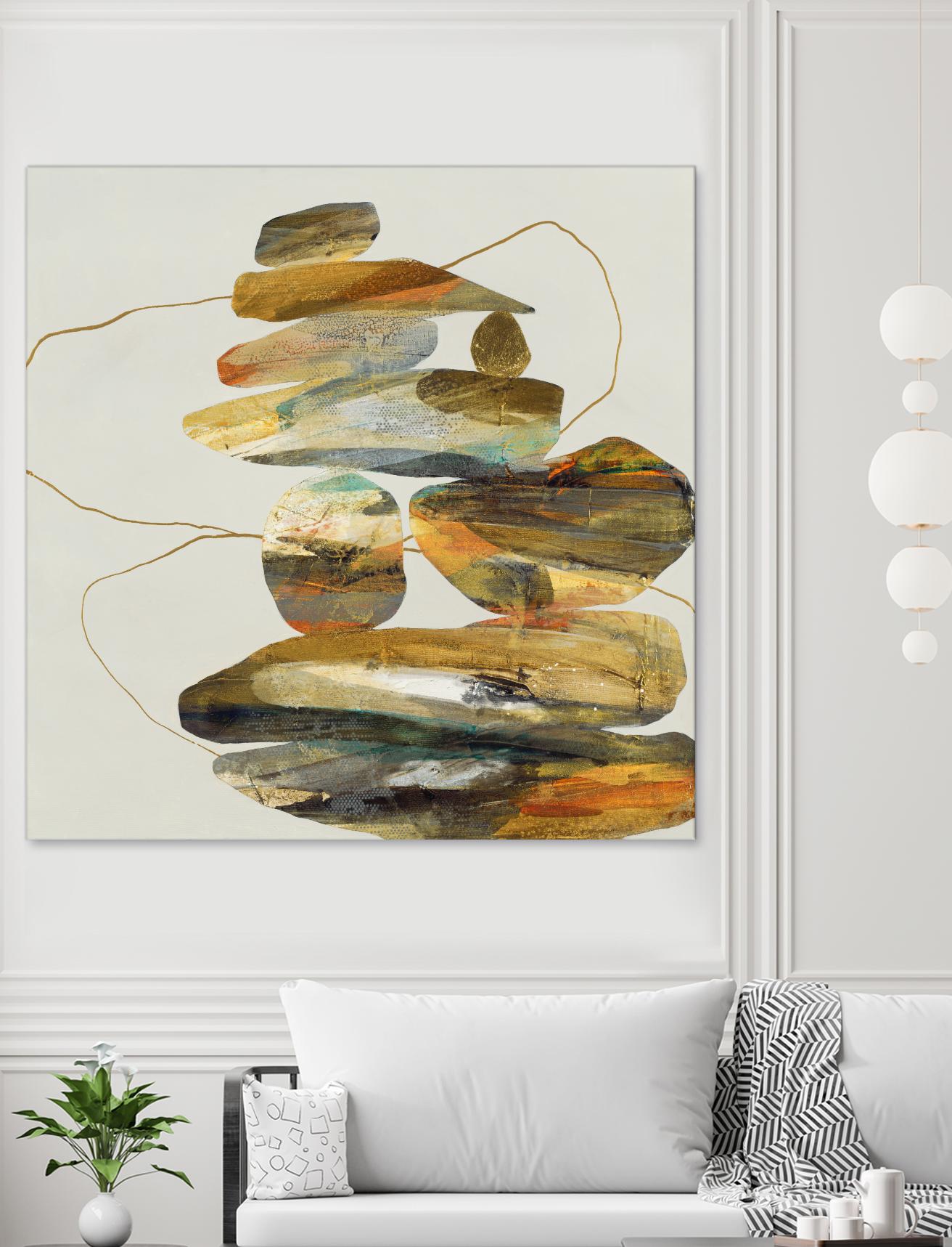 Standing Tall by Ruth Fromstein on GIANT ART - oranges organic shapes