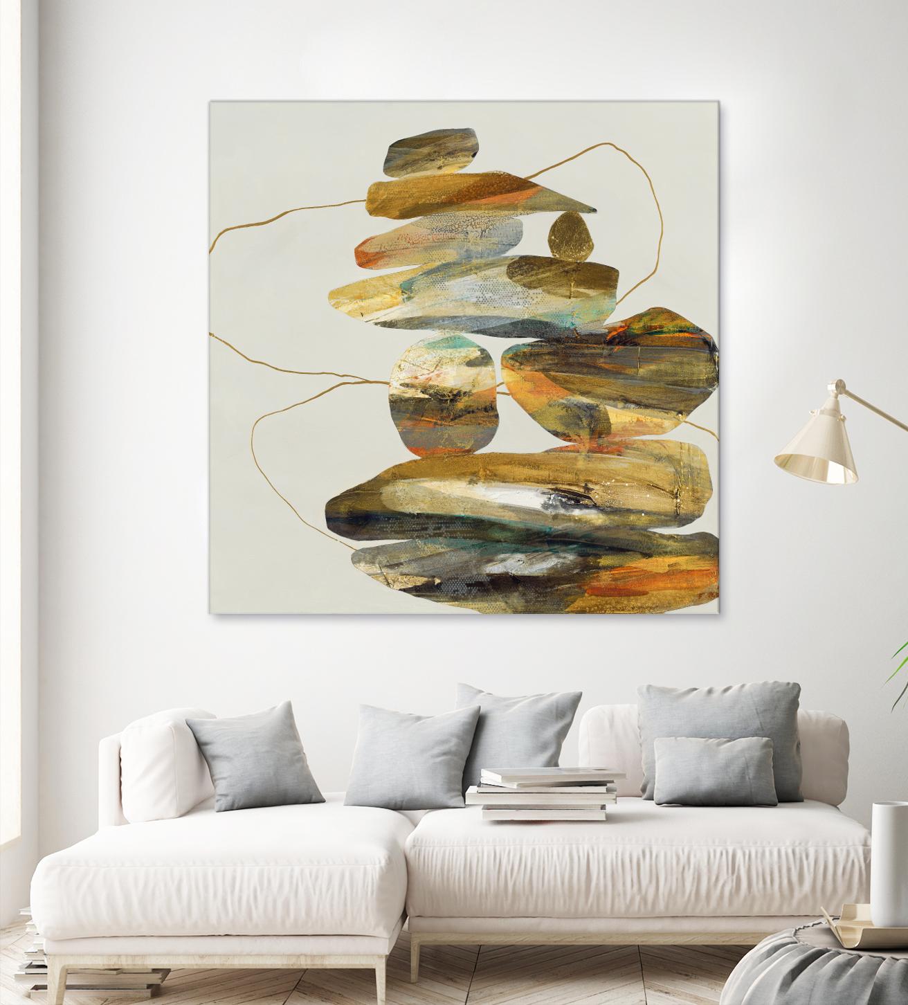 Standing Tall by Ruth Fromstein on GIANT ART - oranges organic shapes