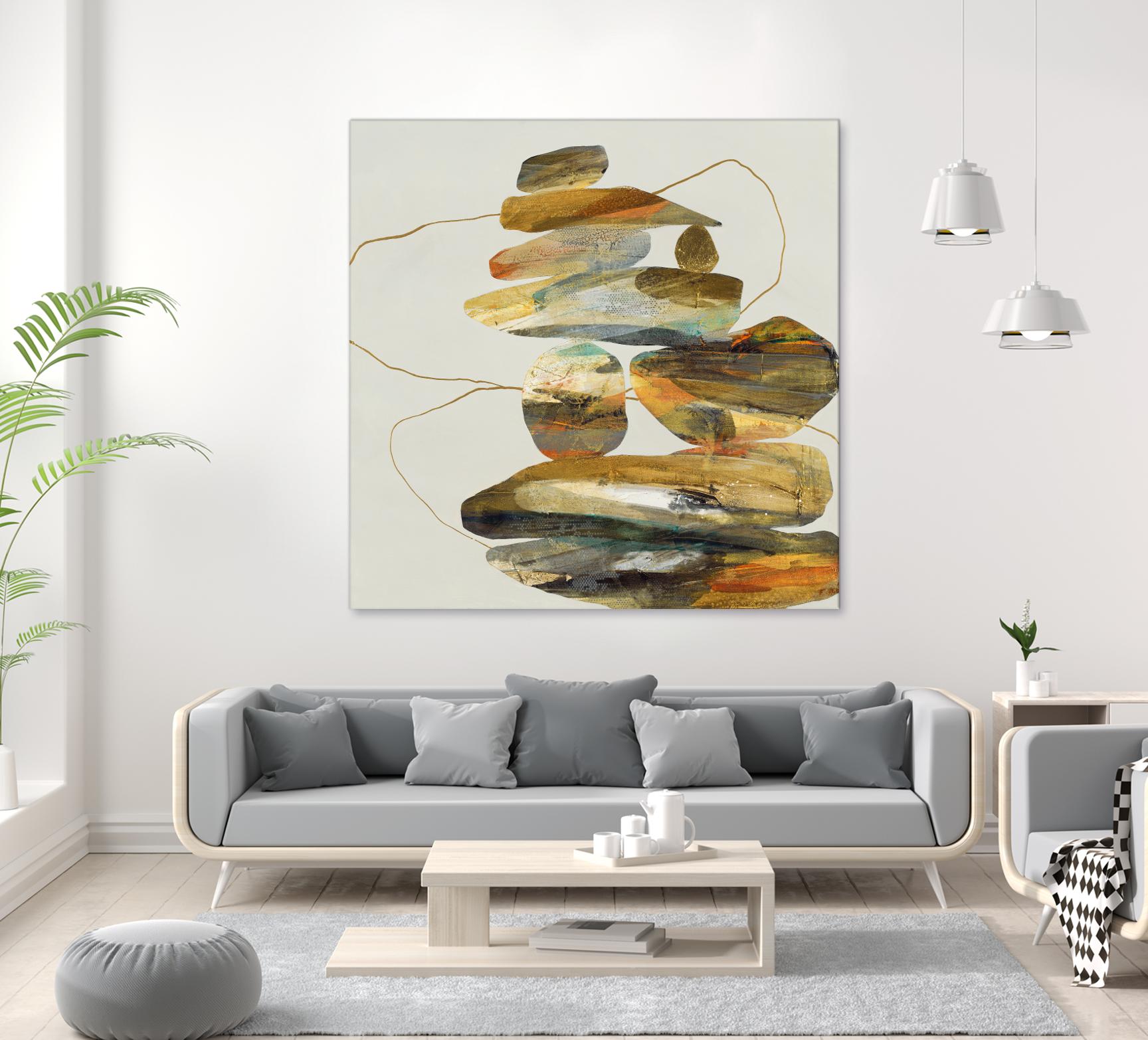 Standing Tall by Ruth Fromstein on GIANT ART - oranges organic shapes