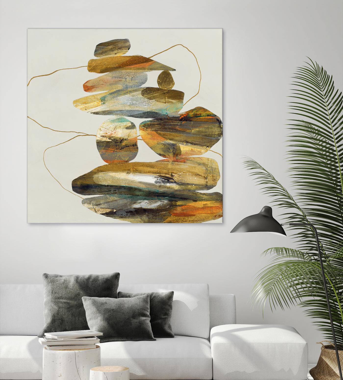 Standing Tall by Ruth Fromstein on GIANT ART - oranges organic shapes