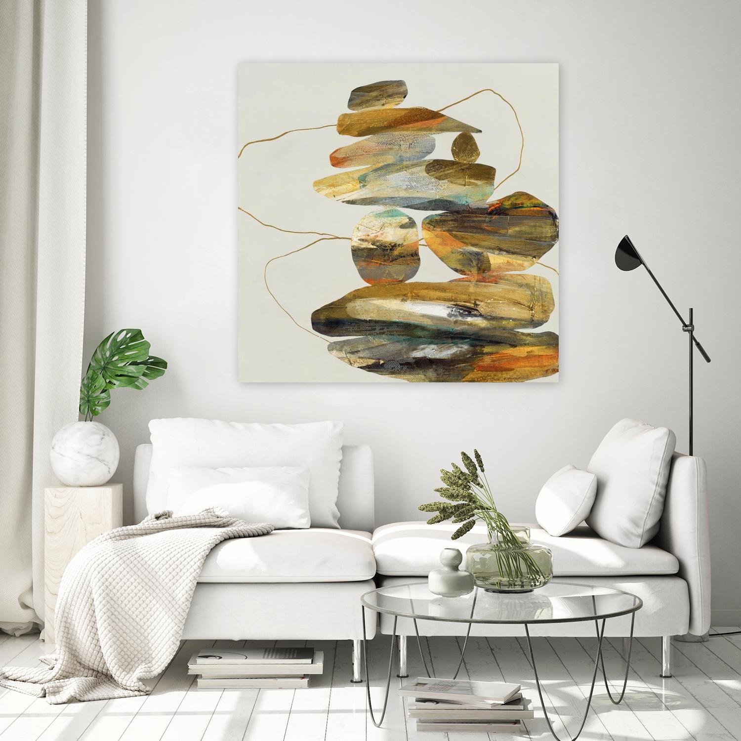 Standing Tall by Ruth Fromstein on GIANT ART - oranges organic shapes