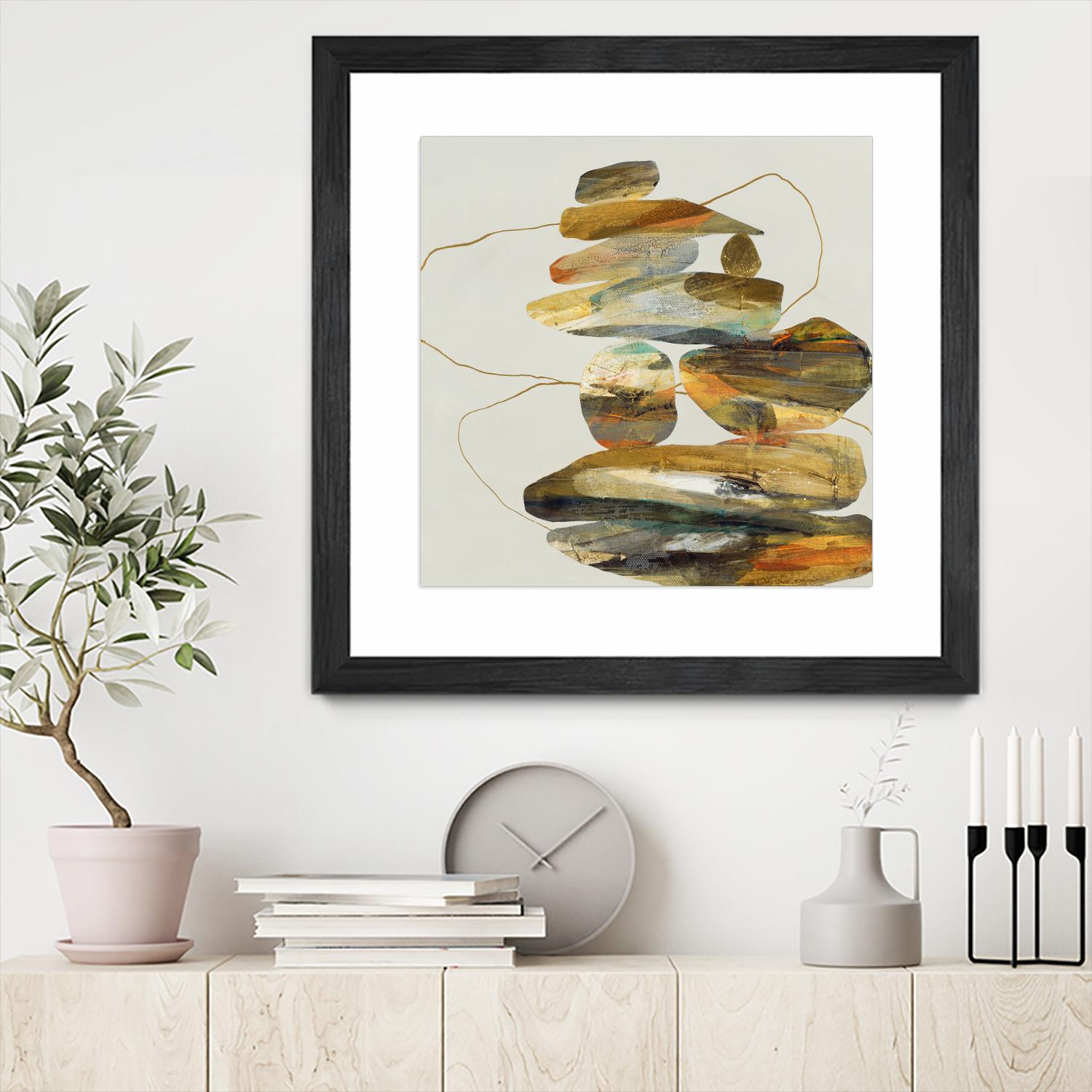 Standing Tall by Ruth Fromstein on GIANT ART - oranges organic shapes