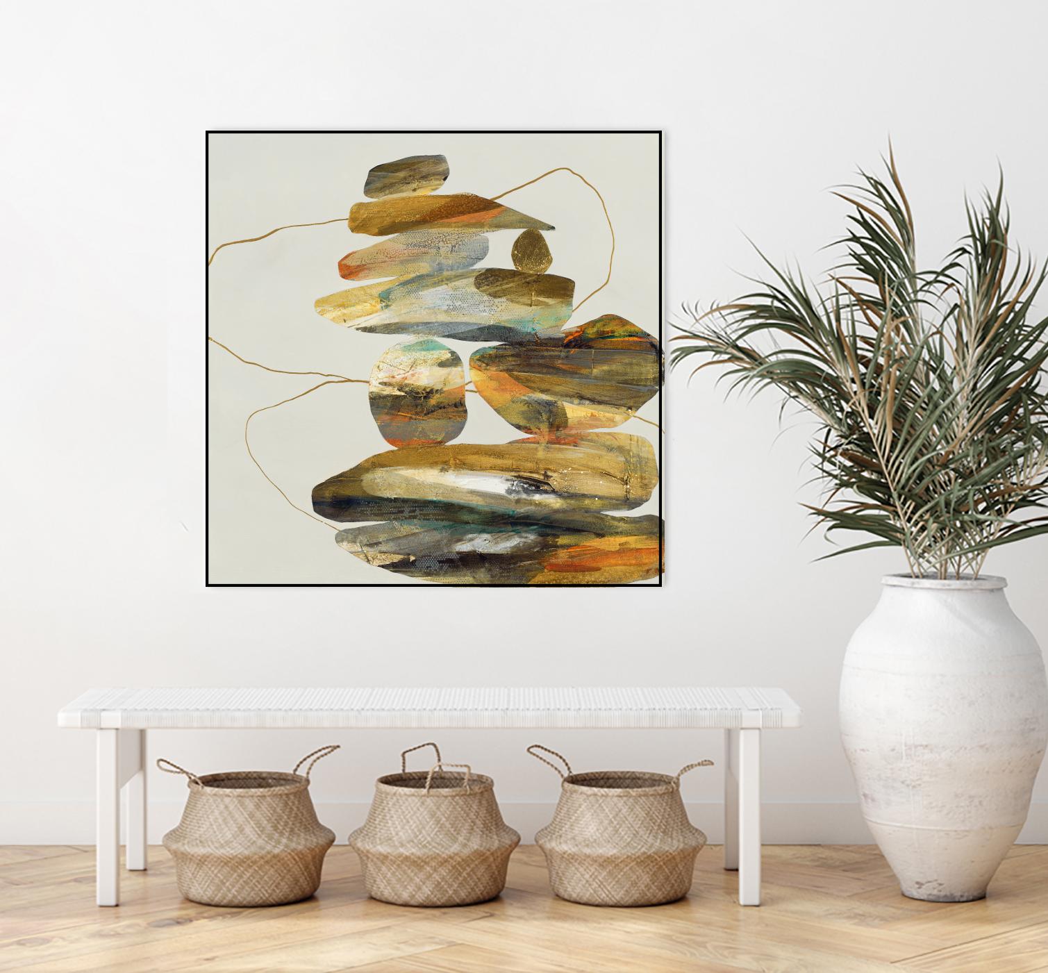 Standing Tall by Ruth Fromstein on GIANT ART - oranges organic shapes