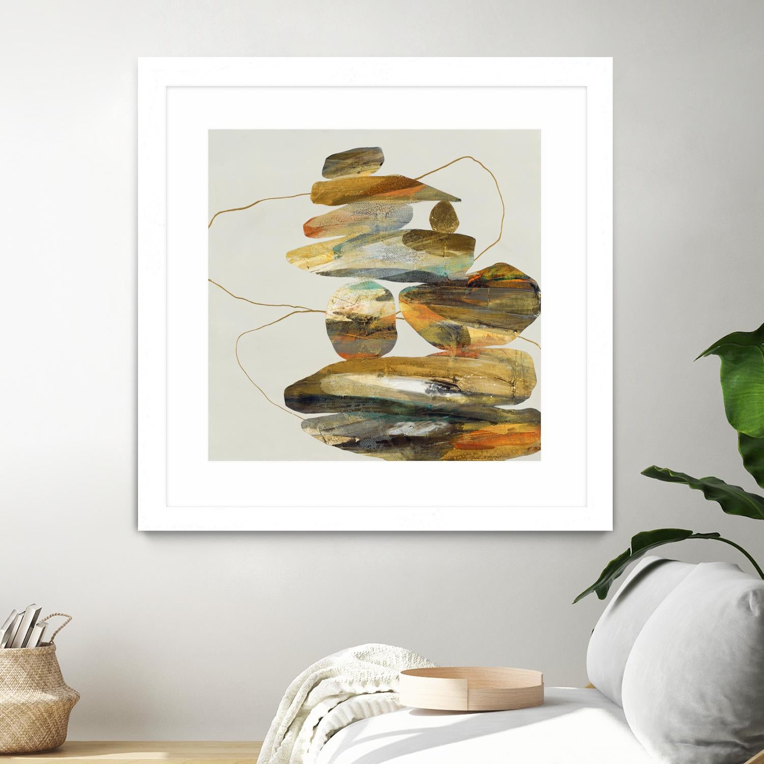 Standing Tall by Ruth Fromstein on GIANT ART - oranges organic shapes