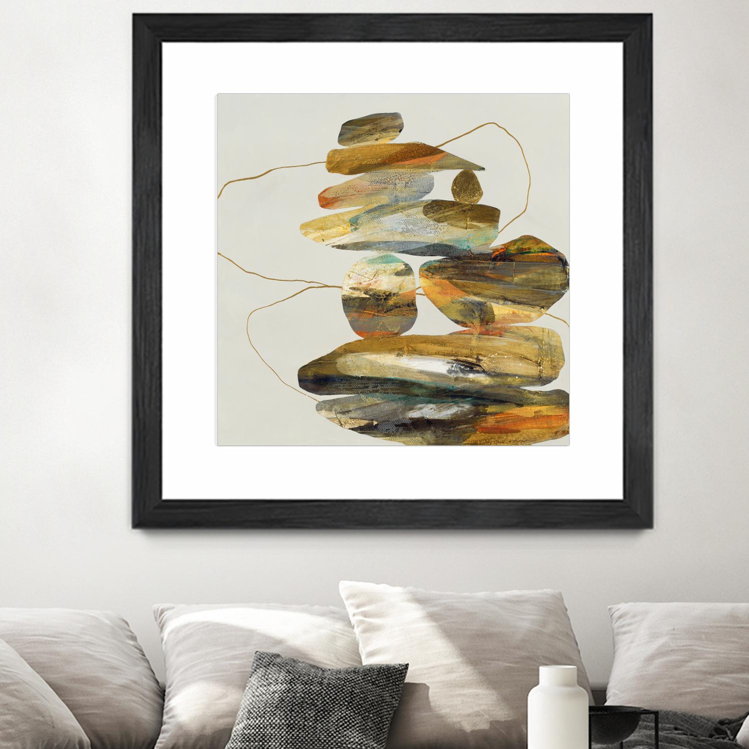 Standing Tall by Ruth Fromstein on GIANT ART - oranges organic shapes