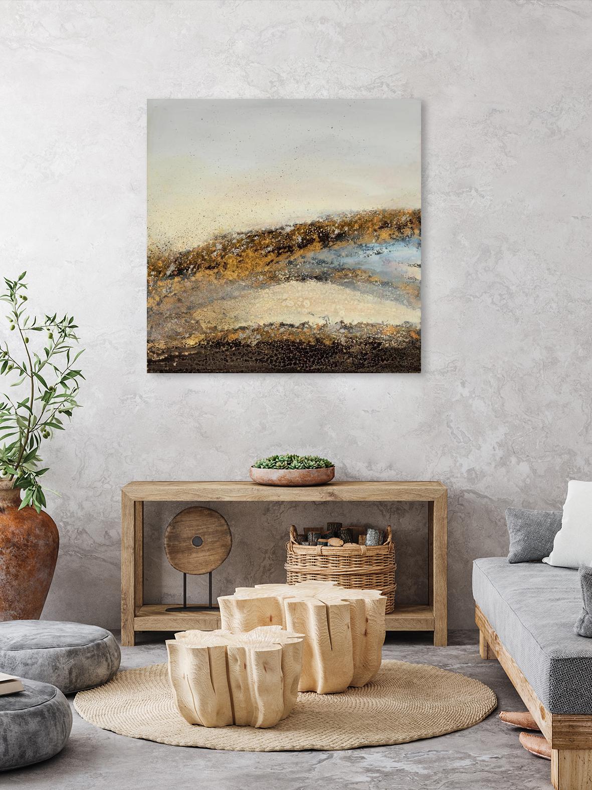 Off Road Adventure by Ruth Fromstein on GIANT ART - metallics abstract landscape abstract landscapes