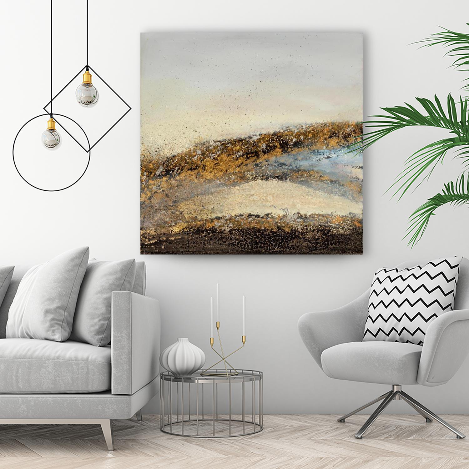 Off Road Adventure by Ruth Fromstein on GIANT ART - metallics abstract landscape abstract landscapes