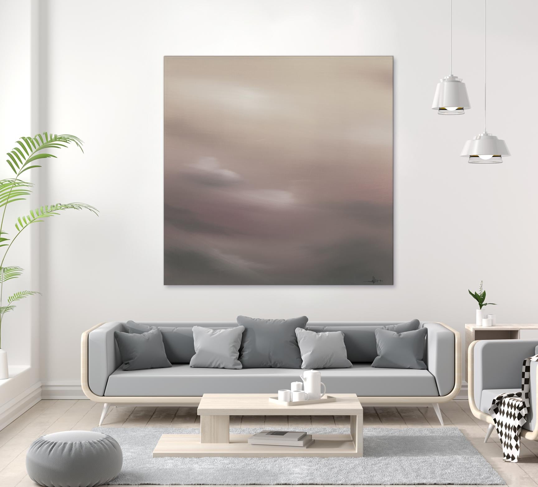 Scape 100 by KC Haxton on GIANT ART - purples scenic