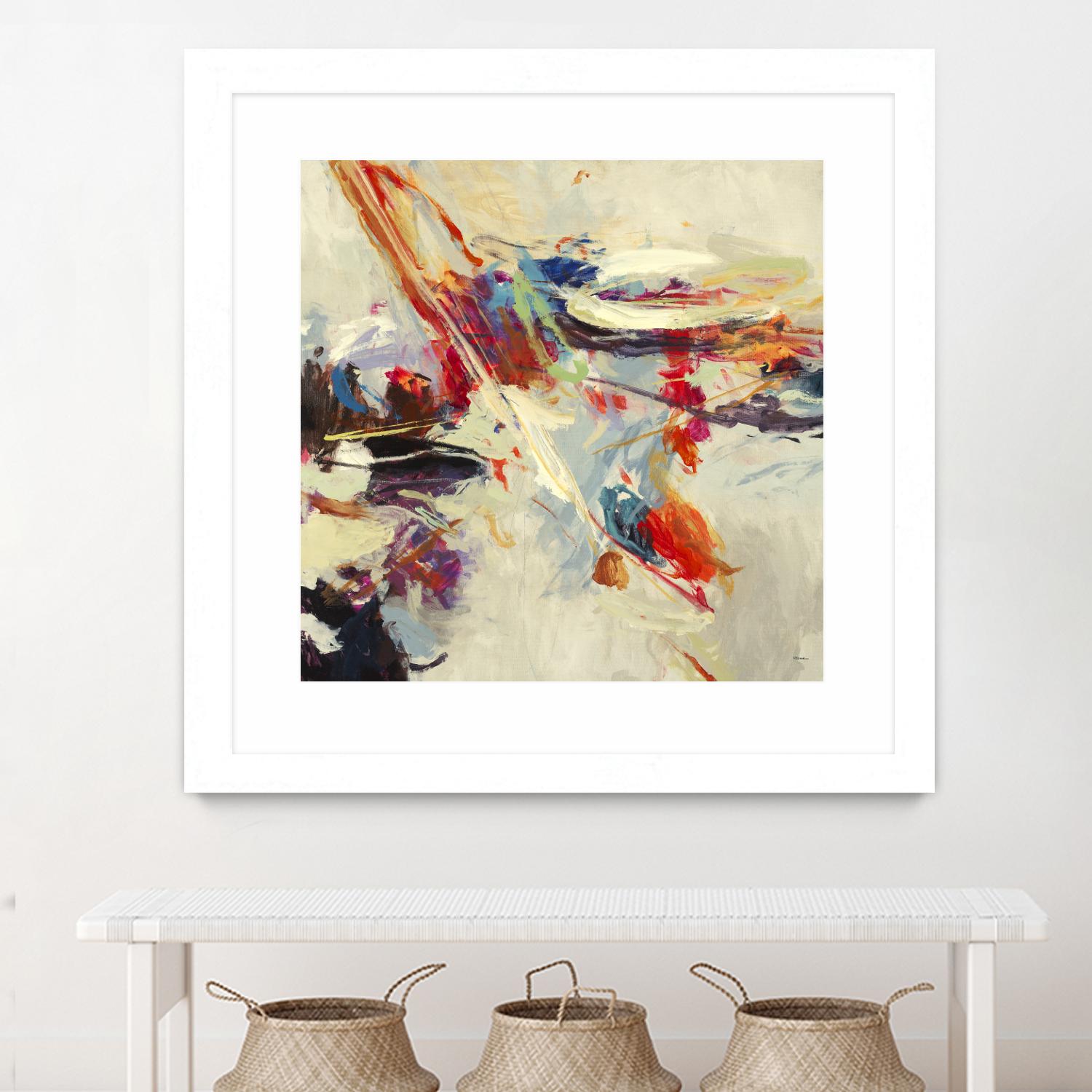 Positive Energy I by Randy Hibberd on GIANT ART - beige abstract