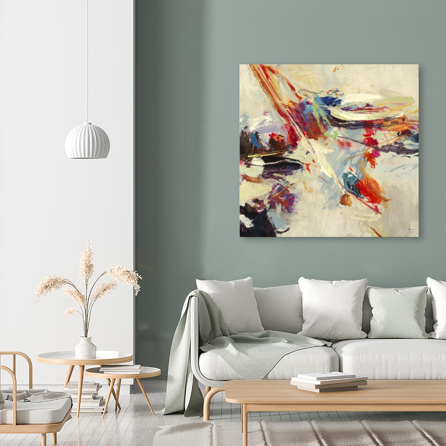 Positive Energy I by Randy Hibberd on GIANT ART - beige abstract