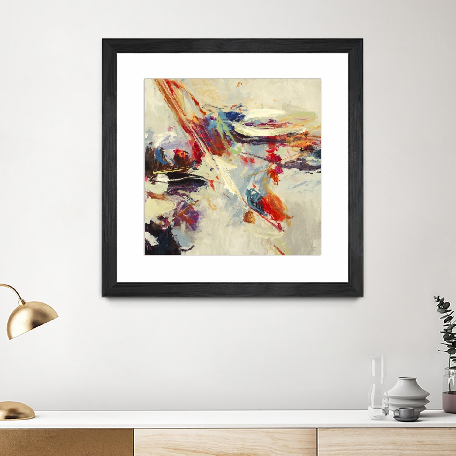 Positive Energy I by Randy Hibberd on GIANT ART - beige abstract