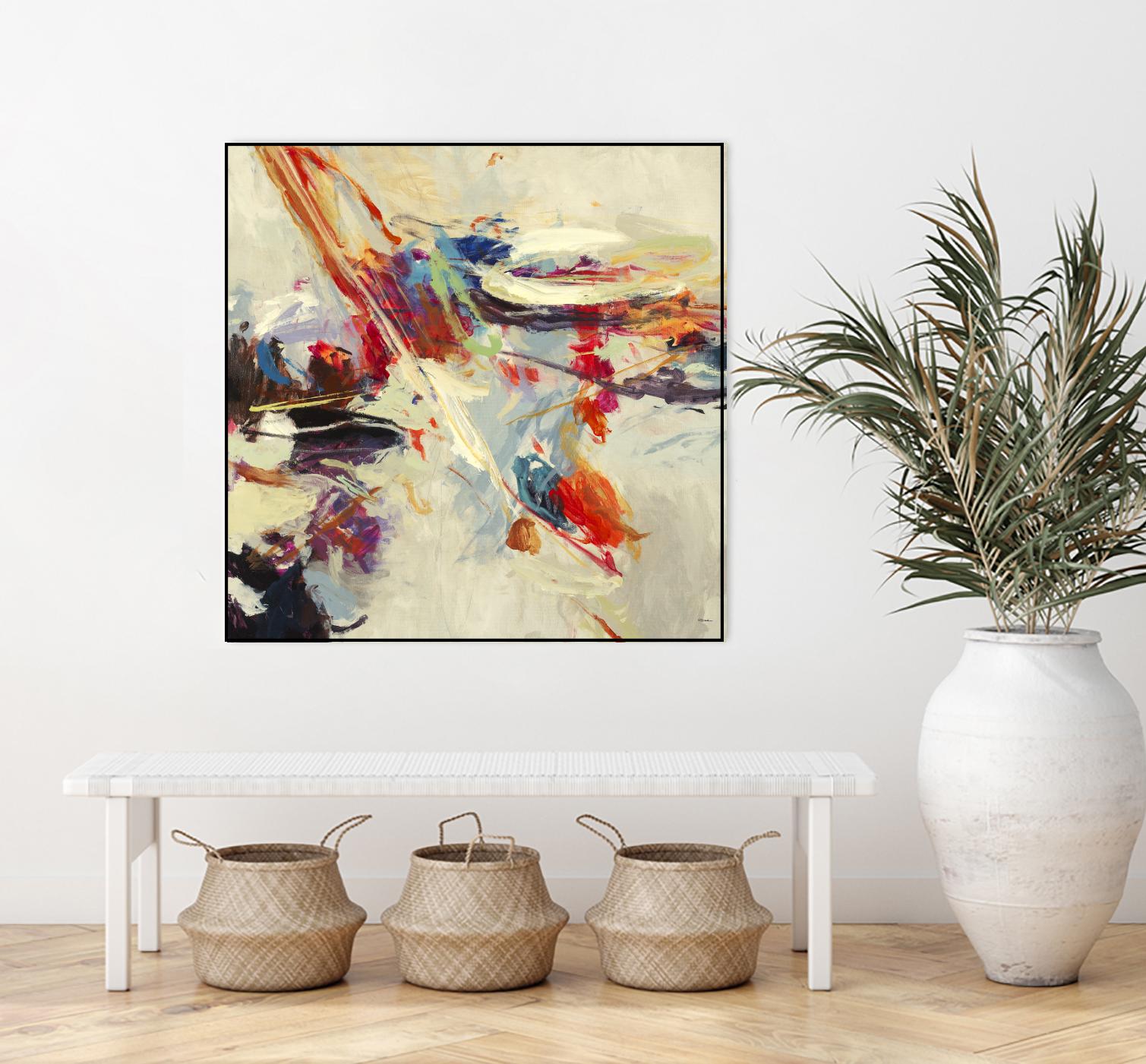 Positive Energy I by Randy Hibberd on GIANT ART - beige abstract