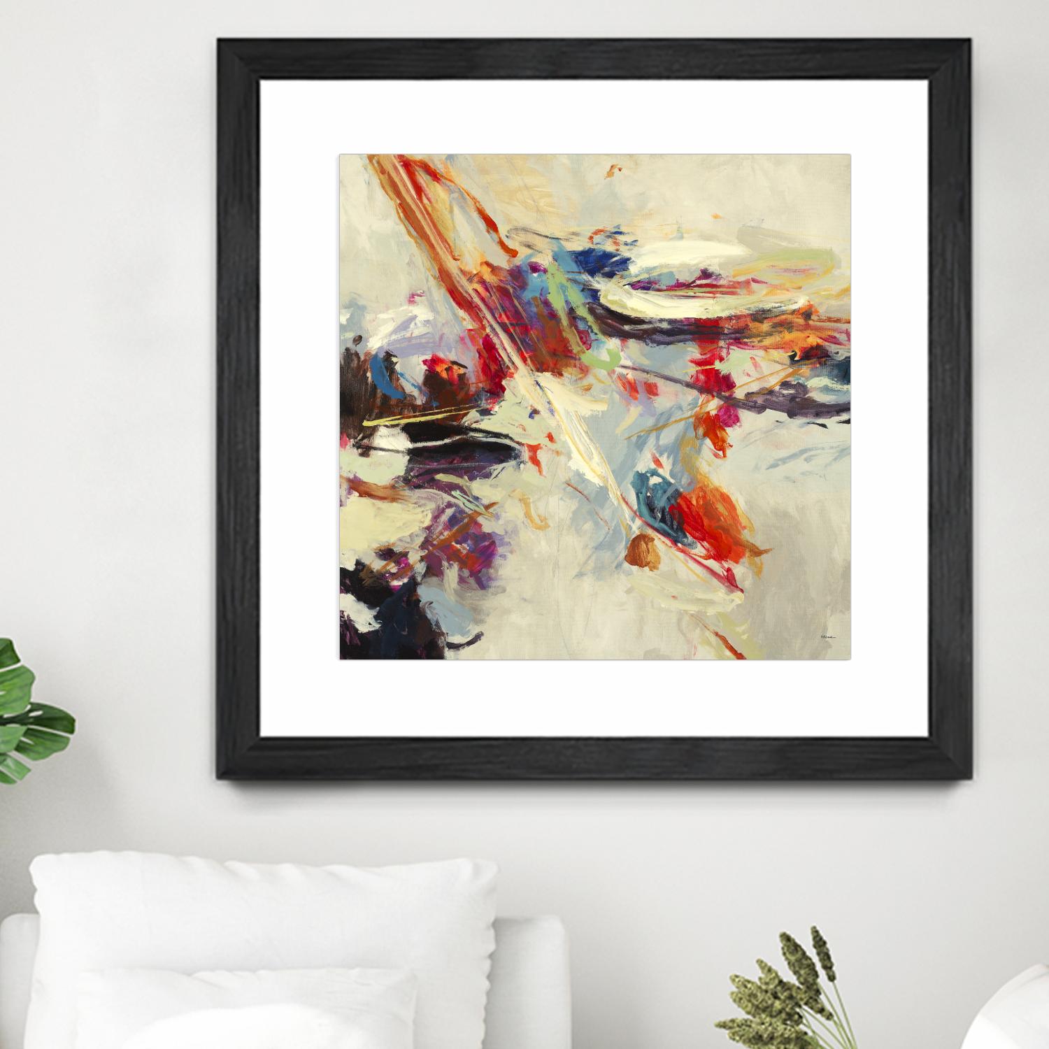 Positive Energy I by Randy Hibberd on GIANT ART - beige abstract