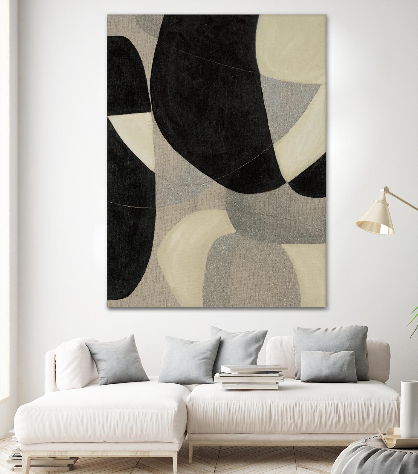 Gravity IV by Kippi Leonard on GIANT ART - blacks organic shapes