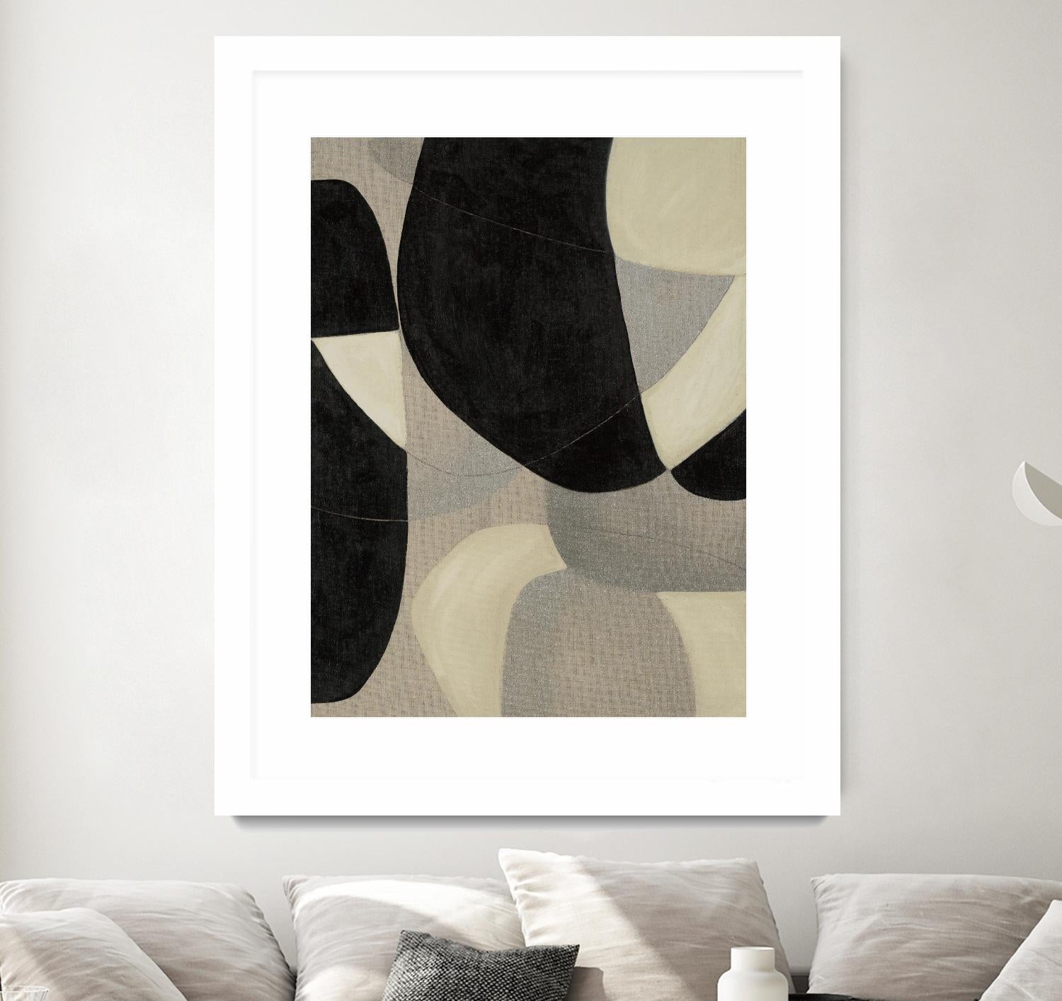 Gravity IV by Kippi Leonard on GIANT ART - blacks organic shapes