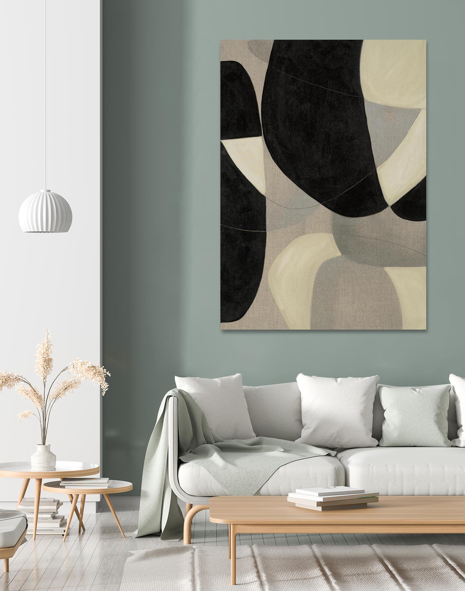 Gravity IV by Kippi Leonard on GIANT ART - blacks organic shapes