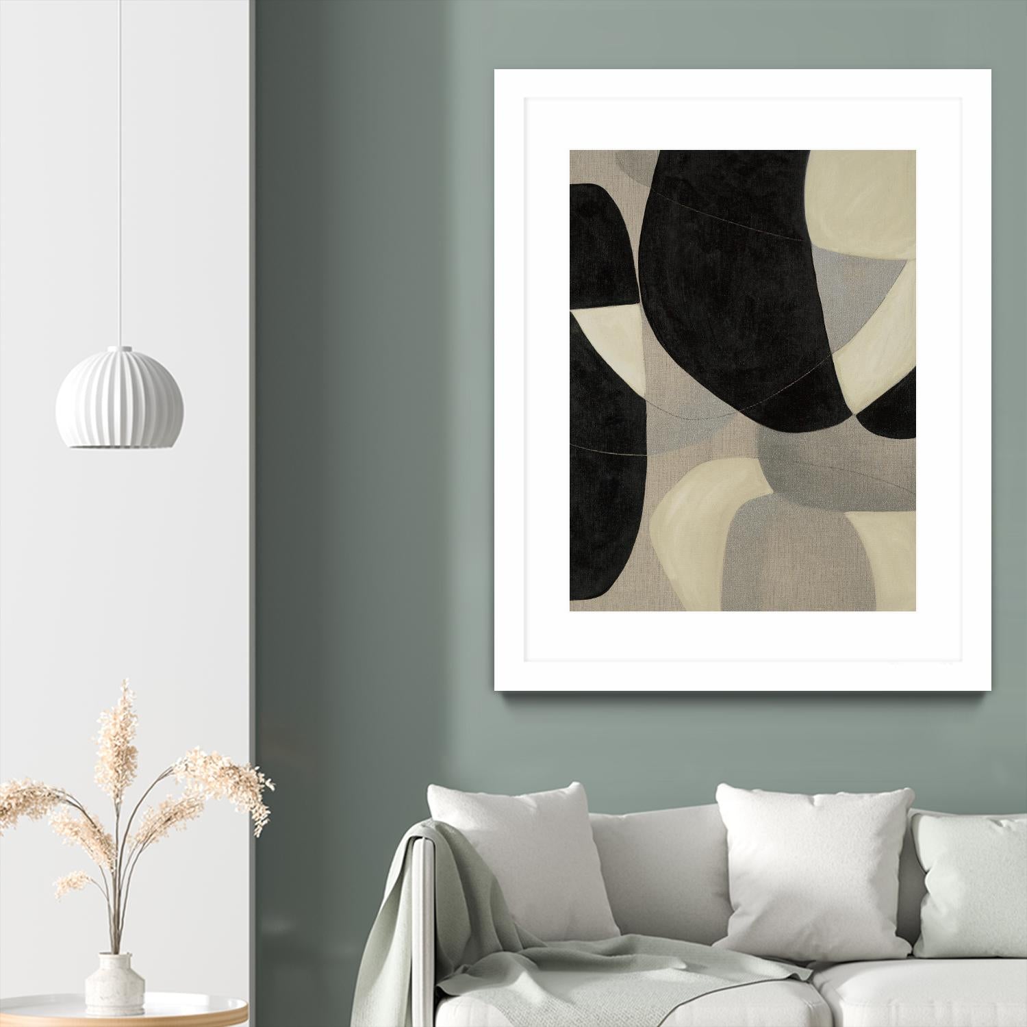 Gravity IV by Kippi Leonard on GIANT ART - blacks organic shapes