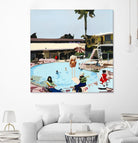 Off The Deep by Beth Ann Lawson on GIANT ART - blues coastal pool