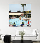 Off The Deep by Beth Ann Lawson on GIANT ART - blues coastal pool