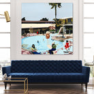 Off The Deep by Beth Ann Lawson on GIANT ART - blues coastal pool