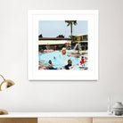 Off The Deep by Beth Ann Lawson on GIANT ART - blues coastal pool