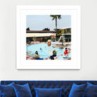 Off The Deep by Beth Ann Lawson on GIANT ART - blues coastal pool