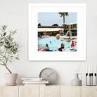 Off The Deep by Beth Ann Lawson on GIANT ART - blues coastal pool