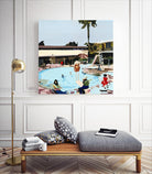 Off The Deep by Beth Ann Lawson on GIANT ART - blues coastal pool