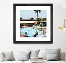 Off The Deep by Beth Ann Lawson on GIANT ART - blues coastal pool