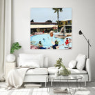 Off The Deep by Beth Ann Lawson on GIANT ART - blues coastal pool