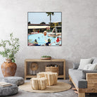 Off The Deep by Beth Ann Lawson on GIANT ART - blues coastal pool