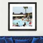 Off The Deep by Beth Ann Lawson on GIANT ART - blues coastal pool