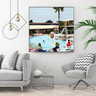 Off The Deep by Beth Ann Lawson on GIANT ART - blues coastal pool