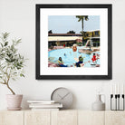 Off The Deep by Beth Ann Lawson on GIANT ART - blues coastal pool