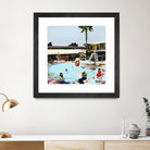 Off The Deep by Beth Ann Lawson on GIANT ART - blues coastal pool