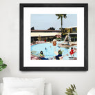 Off The Deep by Beth Ann Lawson on GIANT ART - blues coastal pool