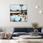 Off The Deep by Beth Ann Lawson on GIANT ART - blues coastal pool