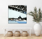 To The Cut by Beth Ann Lawson on GIANT ART - blues coastal bridge